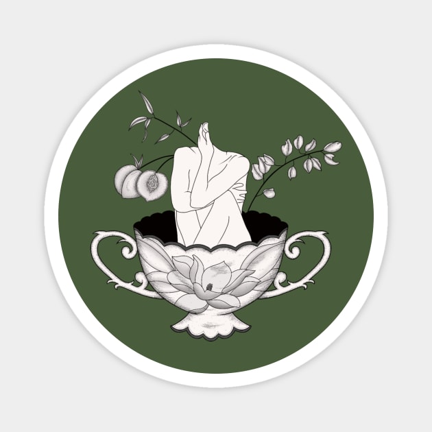 Just My Cup of Tea Magnet by maedaytattoo